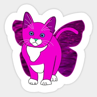 Fluttercat  Cherry Sticker